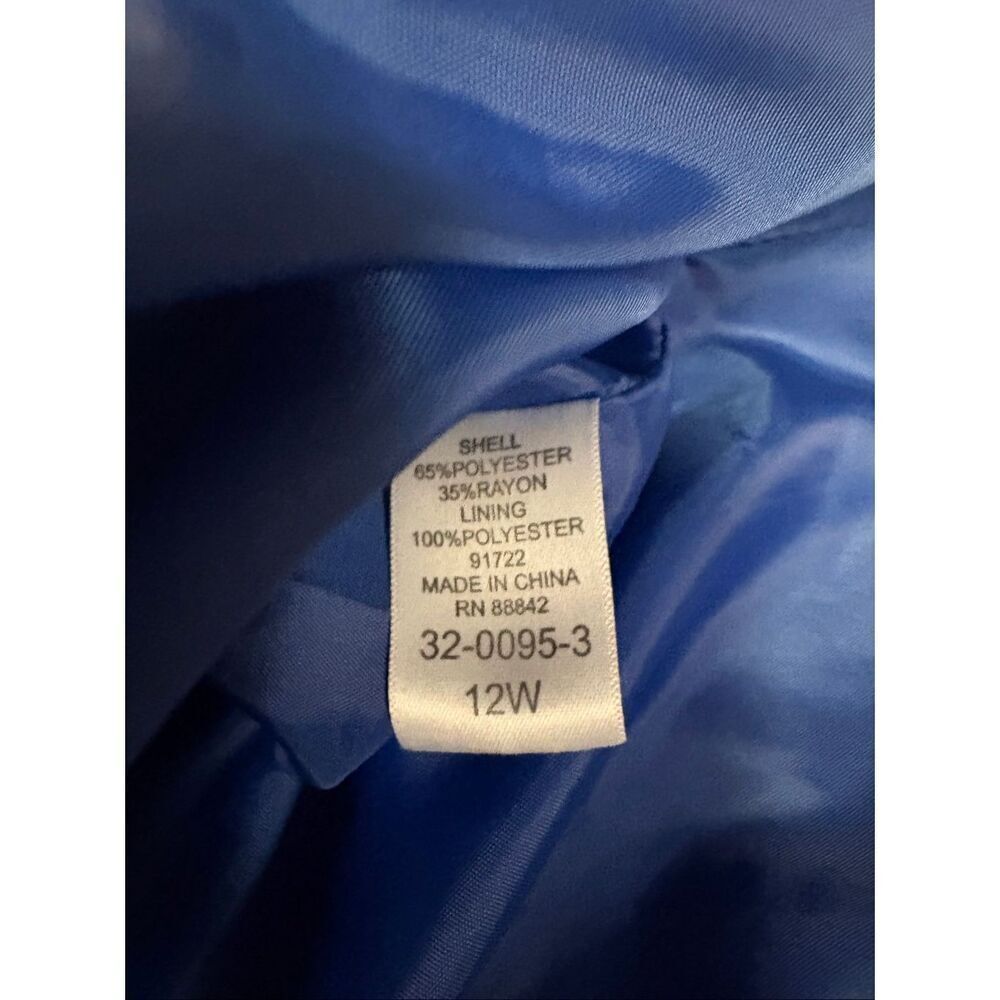 Denim 24/7 blazer blue and white Size 12W - Picture 4 of 9